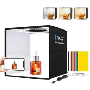 PULUZ 10" Light Box 96 LED Studio Photography Shooting Tent Portable Folding - Picture 1 of 8