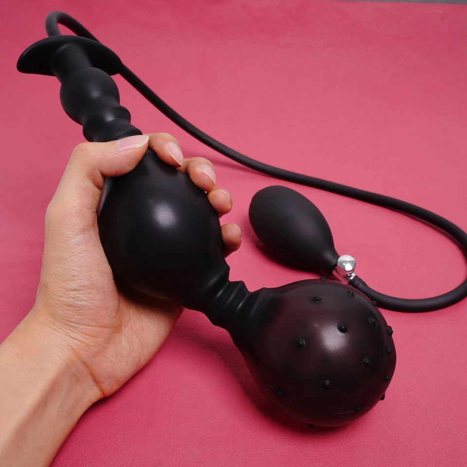 Dilatador anal inflable para hombres dilatador ano glúteos consolador masturbador femenino Foto 1 de 4
