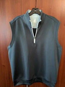 Herren Johnnie-O Performance 1/4 Zip Weste M mittelgrau grau - Bild 1 von 11