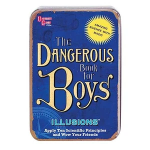 NEW IN TIN University The Dangerous Book For Boys Magic Tricks - Illusions - Picture 1 of 1
