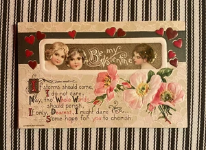 ANTIKE GEPRÄGTE VALENTINSTAG Postkarte - Copyright John Winsch, 1910 Deutschland - Bild 1 von 5