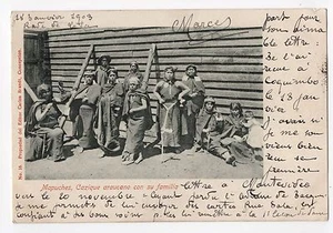 CHILE 1903 Mapuches Cazique araucano con su familia Ed. Carlos Brandt USED - Picture 1 of 2