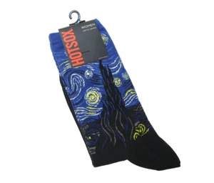 Hot Sox Damen Baumwollmischung Socken Kunst Serie Van Gogh Sternenhimmel Sternennacht schwarz - Bild 1 von 1