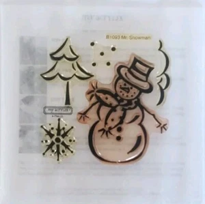 Close To My Heart Mr. Snowman Clear Acrylic Stamps B1093 - Picture 1 of 2