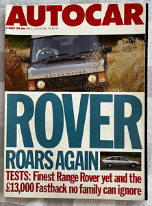Autocar 31 August 1988 Rover 820 Fastback test, Ferrari IDEA Pace Car.