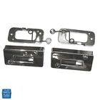 1969-1972 GM Cars Bench Seat Headrest Lock Assembly With Knob Chrome Pair