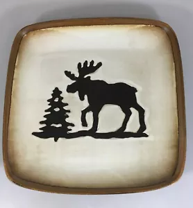 Cargador Plato Árbol Alce Colección Woodland 11" Marrón Gres Rústico - Imagen 1 de 3