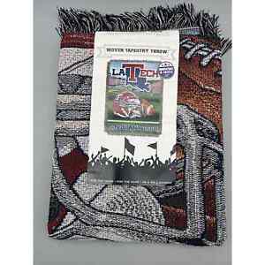 Louisana Tech Wolven Tapestry Throw OFFICIAL Collegiate "Home Field Advantage"