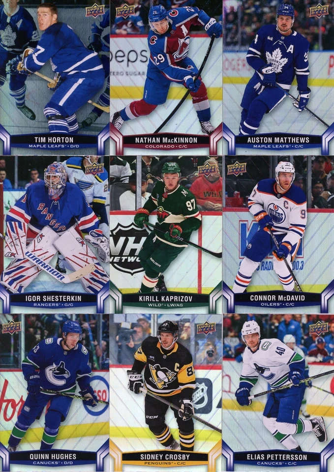 U PICK EM LOT 2023-24 23-24 Upper Deck UD Tim Hortons Base card set #1-120 - Image 1 of 1