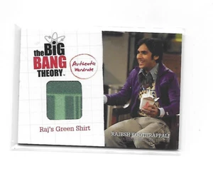 Big Bang Theory Temporada 1 Kunal Nayyar Raj Camisa Verde Armario Disfraz M-14 - Imagen 1 de 2