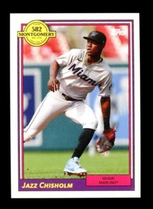 2022 Topps 582 Montgomery Club Set 2 Jazz Chisholm #15 Marlins! - Foto 1 di 2