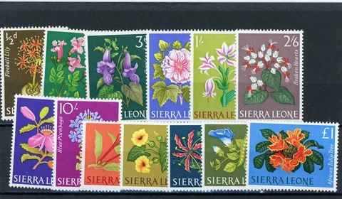 Sierra Leone 1963 Flowers Scott# 227-39 Mint LH Cover