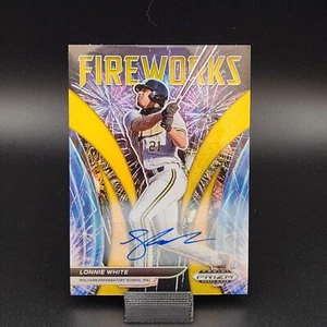 2021 PRIZM DRAFT LONNIE WHITE #/10 ROOKIE AUTO #FLW *FIREWORKS - Gold* - Picture 1 of 10