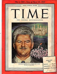 Time Pacific Overseas Edition, 1949, April 25, E. Dennis, Comminist Boss - Picture 1 of 1