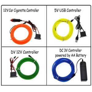 El Wire Controller Inverter Drive Controller For 1-5M Neon Light Strip Rope . - Picture 1 of 14