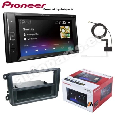 Set Autorradio Pioneer DMH-A240DAB 2din Bluetooth USB para Seat Leon De 2009 - Imagen 1 de 4