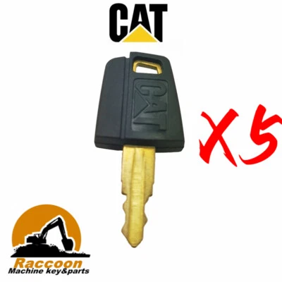 5pcs Fits Caterpillar Equipment Ignition Key CAT 5P8500 Excavator Paver Dozer - Image 1 of 2