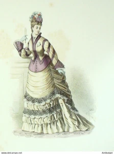 Gravure de mode L'élégance parisienne 1870 n°465 - Picture 1 of 1