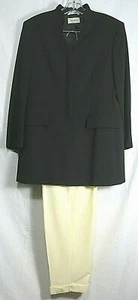 Chaqueta Negra Tessi Bella Talla 6 Nordstrom Classiques Pantalones Crema Talla 8 Bolsillos Forrados - Imagen 1 de 12