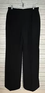 NWT Ladies 12 Black Dress Pants Le Suit Lined Classic Fit Career Wear Trouser - Picture 1 of 9