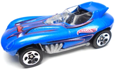 1998 HOT WHEELS CAT-A-PULT BLUE 1:64 DIECAST 2 1/4" CAR WITH RED & WHITE - Image 1 of 4