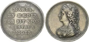 dänische Medaille 1790 Dänemark Crown Princess (wife of Frederick VI) 102805 - Bild 1 von 1