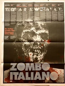 ZOMBO ITALIANO ITALIAN ZOMBIE FILM MOVEMENT 1972-1985 POSTER 7/8-29/10 FESTIVAL - Picture 1 of 6