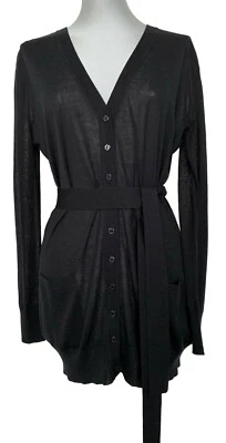 NUEVO, CÁRDIGAN TRASERO DOLCE & GABBANA NEGRO CUELLO EN V, 42, $1450 Foto 1 de 4