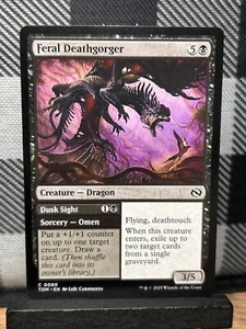 MTG TCG: Feral Deathgorger 80, Tarkir: Dragonstorm - Picture 1 of 1