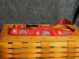 OHIO STATE BUCKEYES LANYARD KEY CHAIN 1" WIDTH 21" LENGTH - Picture 1 of 1
