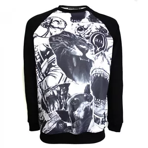 Rook Scraps Premium Crewneck Fleece (M) Black/White - Picture 1 of 1