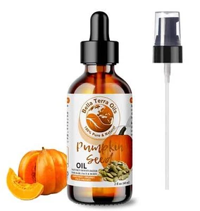 Organic Pure Pumpkin Seed Oil - 2oz | Premium Cold-Pressed Oil for Skin, Hair & - Picture 1 of 9