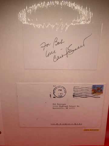 CAROL BURNETT  LEGENDARY COMEDIAN AND ACTOR  AUTOGRAPH SIGNED WITH ORIGINAL SASE Cover