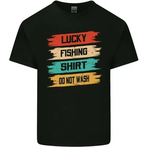 Lucky Fishing Shirt Fisherman Funny Kids T-Shirt Childrens - Picture 1 of 27