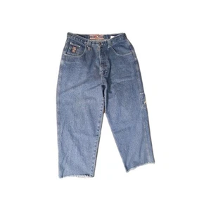 Vintage Lugz Jeans Mens 34x32 Blue Astro Y2K Skater Denim Pants - Picture 1 of 9