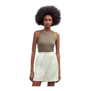 Madewell pantaloncino donna taglia small panna torta meglio coulisse pantaloncino raso - Foto 1 di 7
