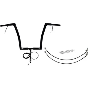 Fat Baggers Handlebar Kit - Flat Top - 14" - Black 701914-B - Picture 1 of 3