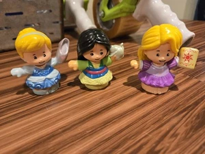 Fisher Price Little People Disney Cinderella, Mulan & Rapunzel Lot - Picture 1 of 4