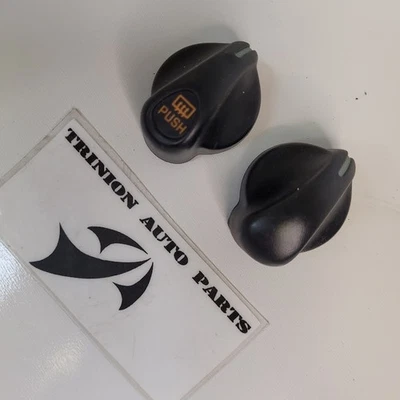 Chevy Monte Carlo 1995-1999 juego de 2 perillas de calefacción de aire acondicionado negras OEM Foto 1 de 3