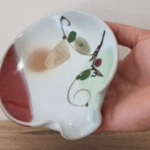 Brookfield Pottery Spoon Rest – Vintage Studio Ceramic – Abstract Glaze Signed - Picture 1 of 5