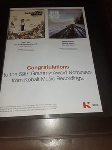 De La Soul & Mint Condition Rare Original Grammy Awards Promo Poster Ad Framed - Picture 1 of 1