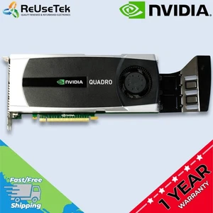 HP NVIDIA Quadro 6000 6GB GDDR5 Graphics Card x2 DisplayPort, DVI | 612953-001 - Picture 1 of 23
