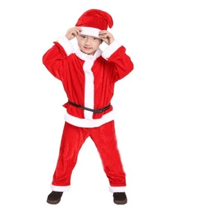 Kids Santa Claus Costume Set – Red Xmas Outfit for Boys & Girls Toddlers - Picture 1 of 21