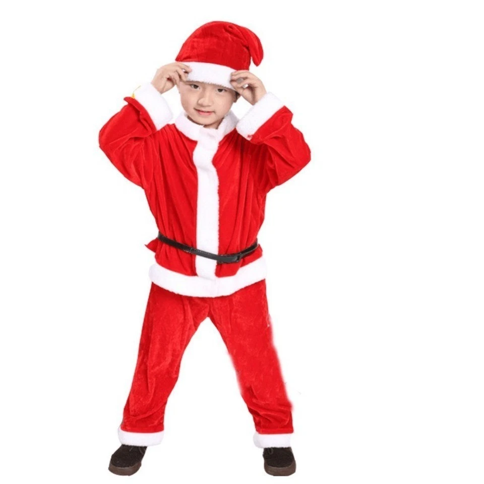 Kids Santa Claus Costume Set – Red Xmas Outfit for Boys & Girls Toddlers - Image 1 of 4