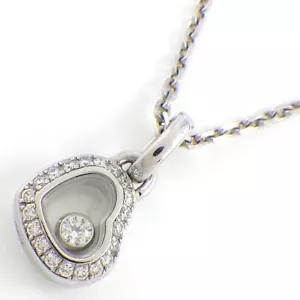 Chopard Necklace Happy Diamond Heart Moving Diamond 750(18K) White Gold - Picture 1 of 10