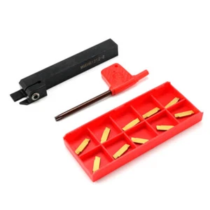 1pc MGEHR1212-2 Lathe Turning Tool Holder Boring Bar + 10pcs MGMN200-G Inserts - Picture 1 of 8