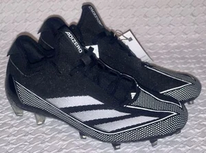 ADIDAS Adizero Electric.1 Black White TD Football Cleats NEW Mens Sz 8.5 - Picture 1 of 10