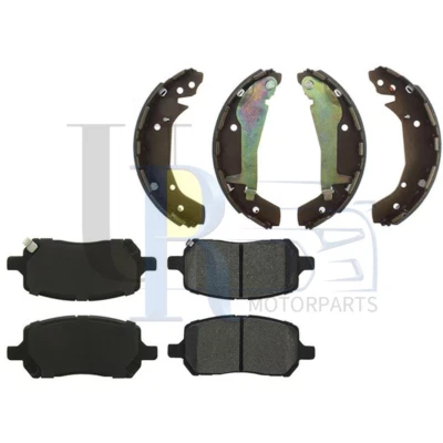 Juego de pastillas de freno de disco delanteras traseras C-Tek zapata de freno de tambor 2x para Pontiac G5 2009-2010 Foto 1 de 4