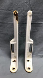 VTG Pair Cast Iron 13" White Porcelain Sink Wall Support Brackets Old 534-23B - Picture 1 of 12