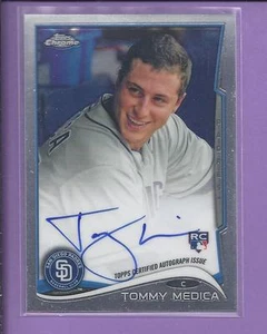 *2014 Topps Chrome Rookie Autograph TOMMY MEDICA no.198 padres - Picture 1 of 1
